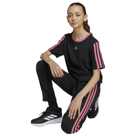 Adidas Παιδική κοντομάνικη μπλούζα Essentials 3-Stripes Boyfriend Tee